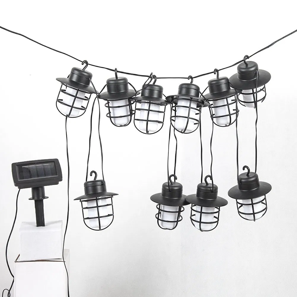 Linterna de cadena LED recargable de plástico Yichen con luz cálida
