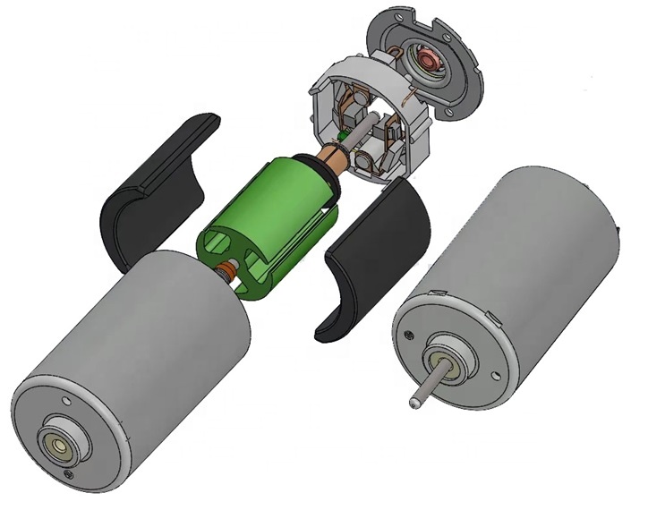 KWC MOTOR High Torque 555PM-002 DC Brush Motor for Robot 12V 24V