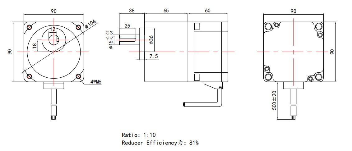 90mm motor profile