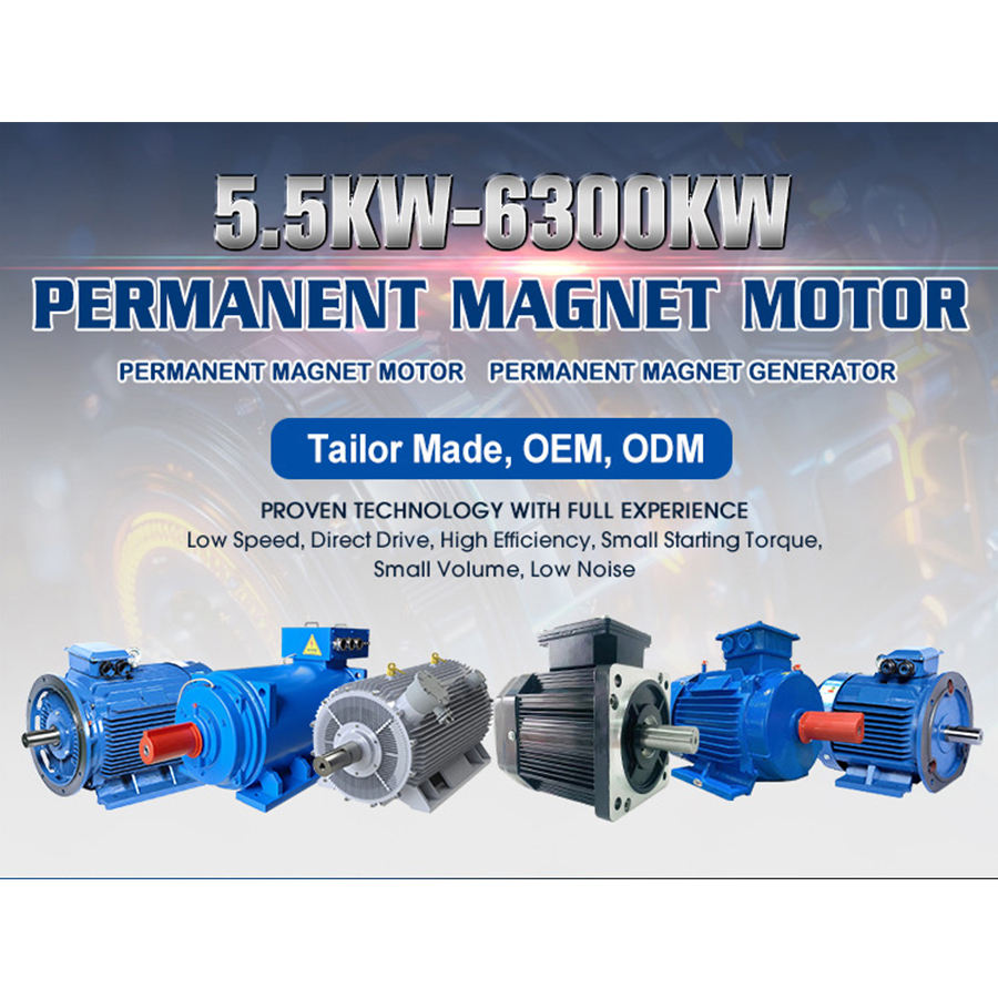 High Efficiency Three-Phase Industrial PMSM 0.75kW-22kW 380V 1500RPM Customizable IE5 Energy-Saving Permanent Magnet Synchronous