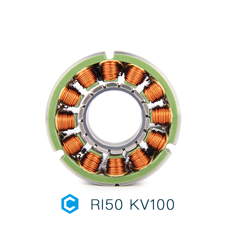 CubeMars RI50 KV100 Frameless Motor High Torque Inrunner Brushless DC Motor for Robot Joint Cobot Arm Exoskeleton Parts