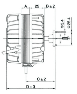 AC /DC Brushless Electric Shaded Pole Motor