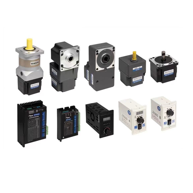 60mm 80mm 90mm 104mm 24V 110VAC 220VAC 60W 120W 200W 400W 750W Hollow Shaft Brushless DC Gear Motor With Speed Controller