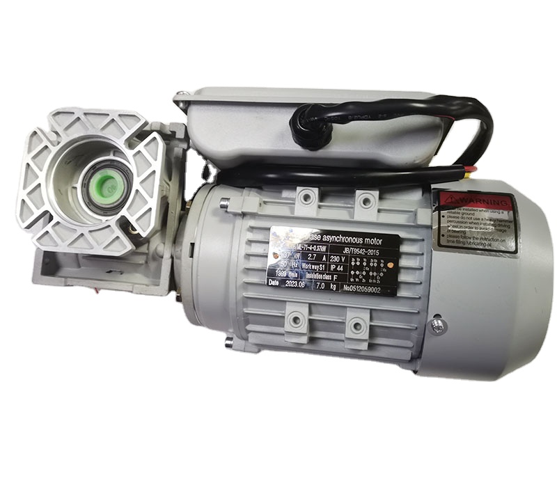 0.37KW 1/2HP 1 Phase AC Worm Gear Motor Asynchronous Ac Induction Motor With Worm Gear Box