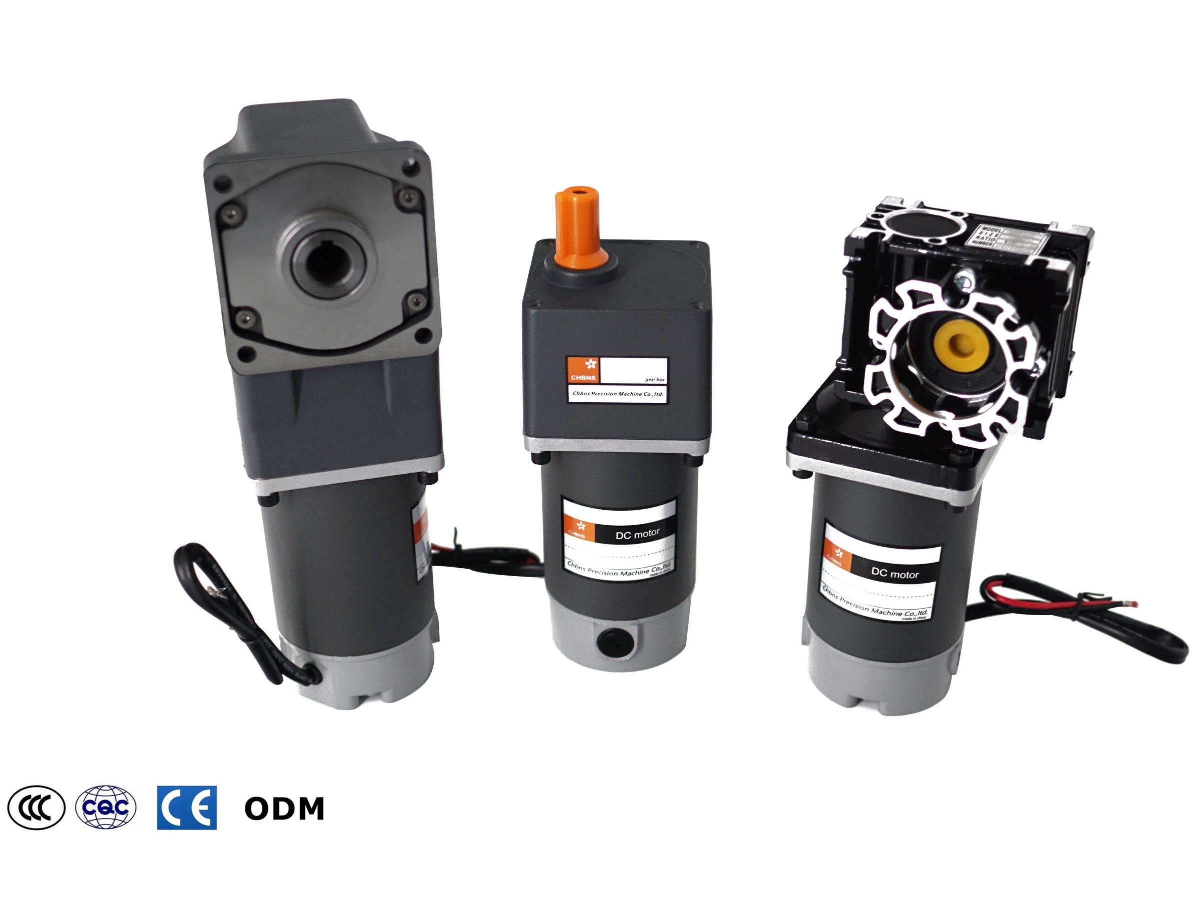 40W 60W 90W120W 180W 200W 250W High Torque Permanent Magnet 12V 24V Brush DC Electric Gear Motor