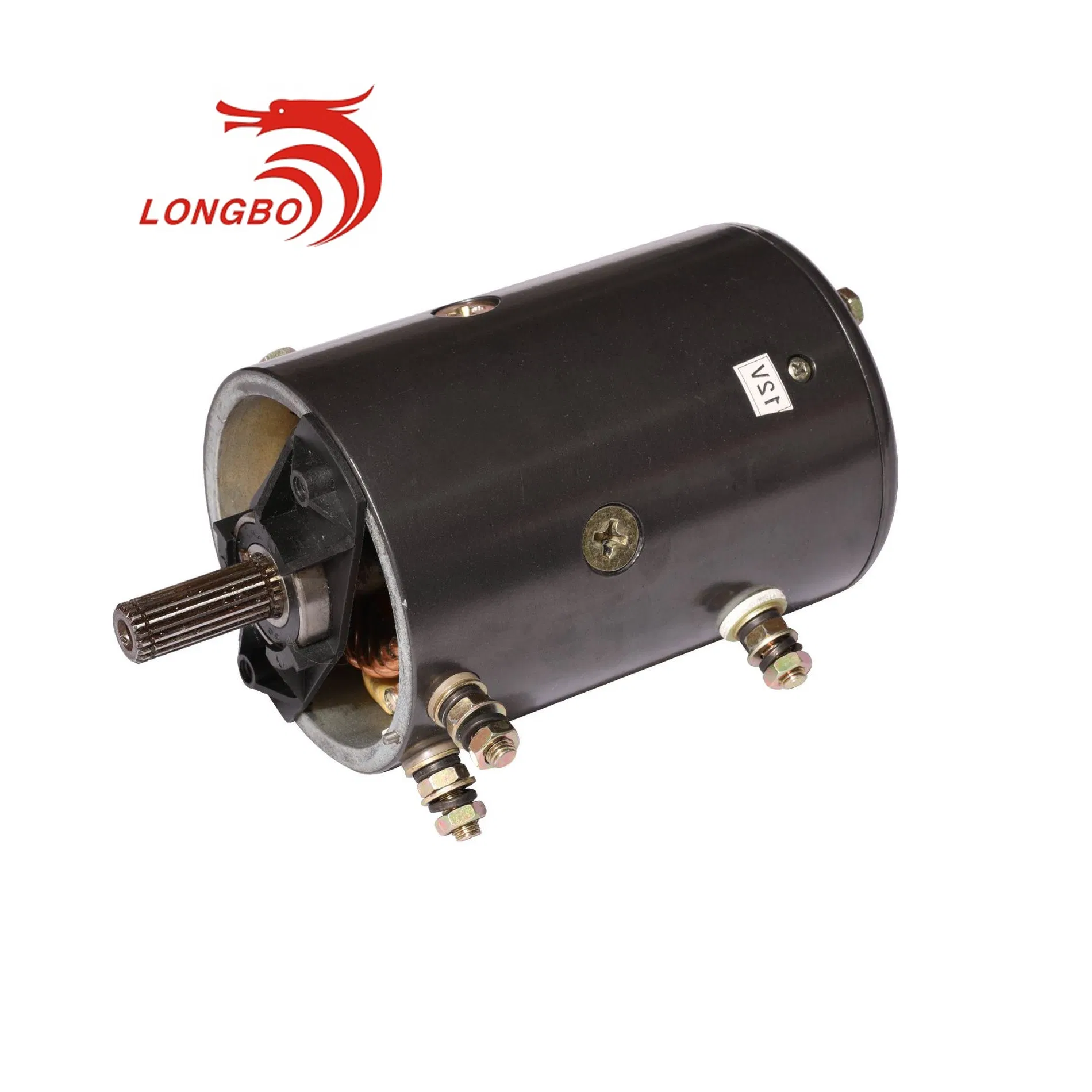 High-Efficiency CE Certified 12V Series Wound DC Motor with 20 Spline Shaft