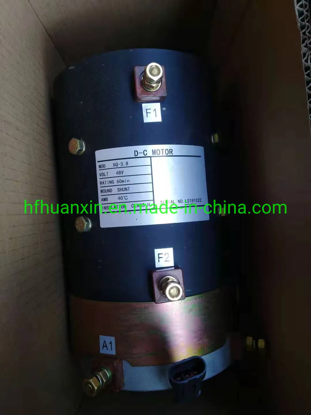 XQ-3.8 DC Motor Technical Drawing