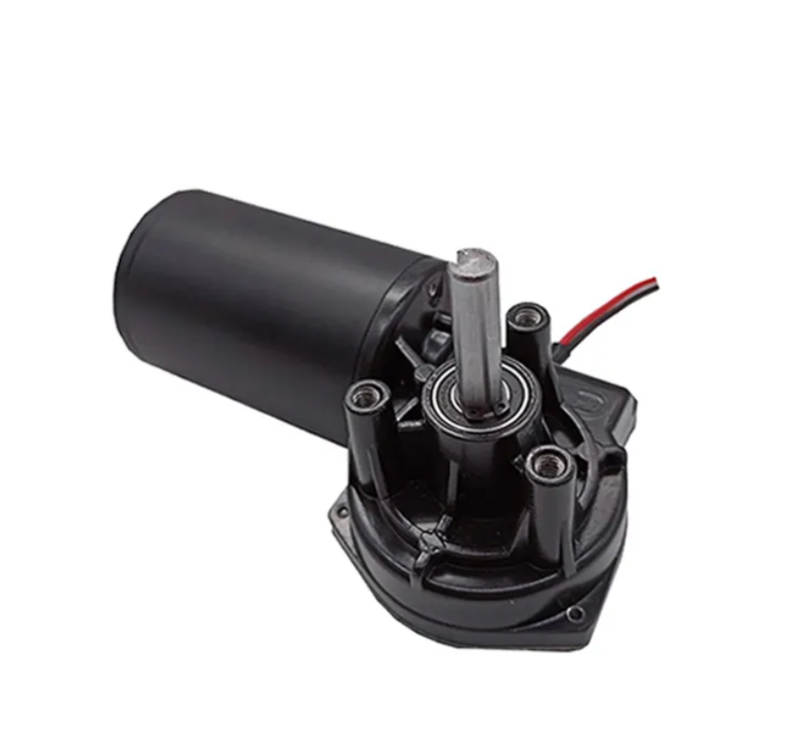 Customizable D63 Industrial DC Reduction Motor Worm Gear Speed-Regulating System Permanent Magnet Construction Brush Commutation