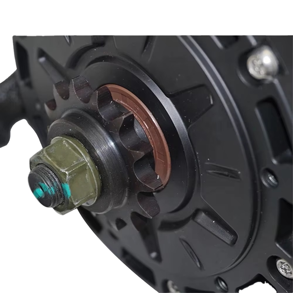 OEM MOTOR 138 90H V3 Brushless Permanent Magnet Mid Drive Motor Kits 1:2.35 Gearbox 4KW 7000RPM EM200-2SP Controller DC 72V
