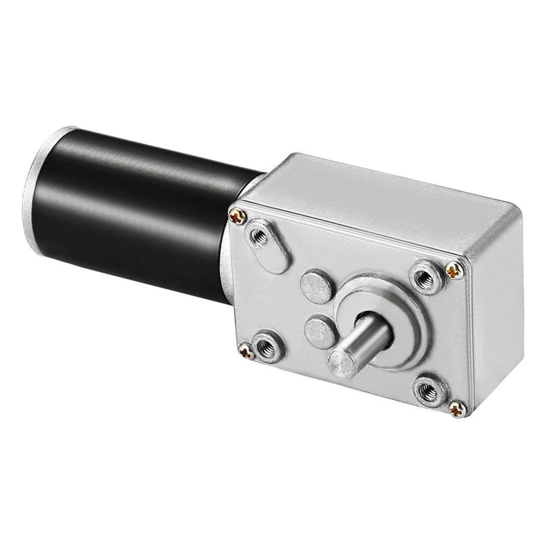 24V 5-250 RPM 50kg.cm Brushed Dc Motor High Torque Self-lock Turbine Gearbox Worm Geared Motor