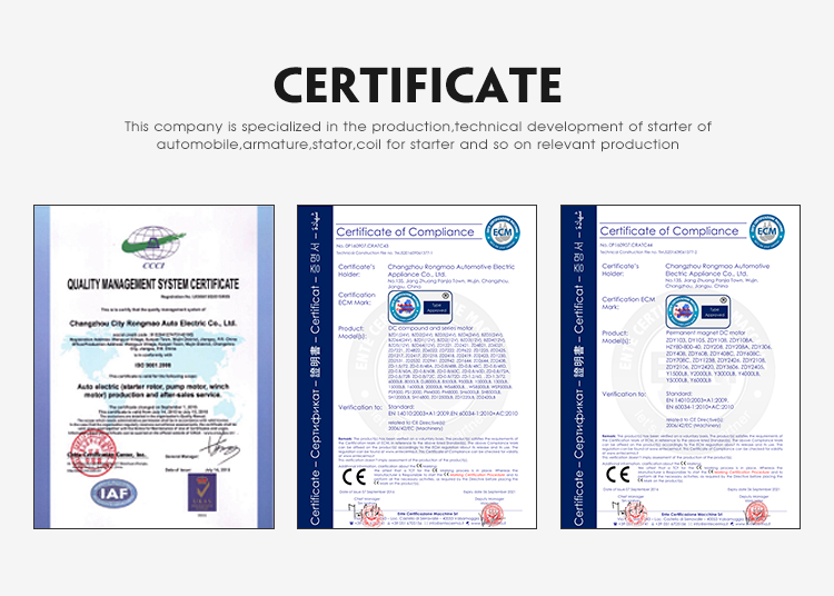 CE ISO Certifications