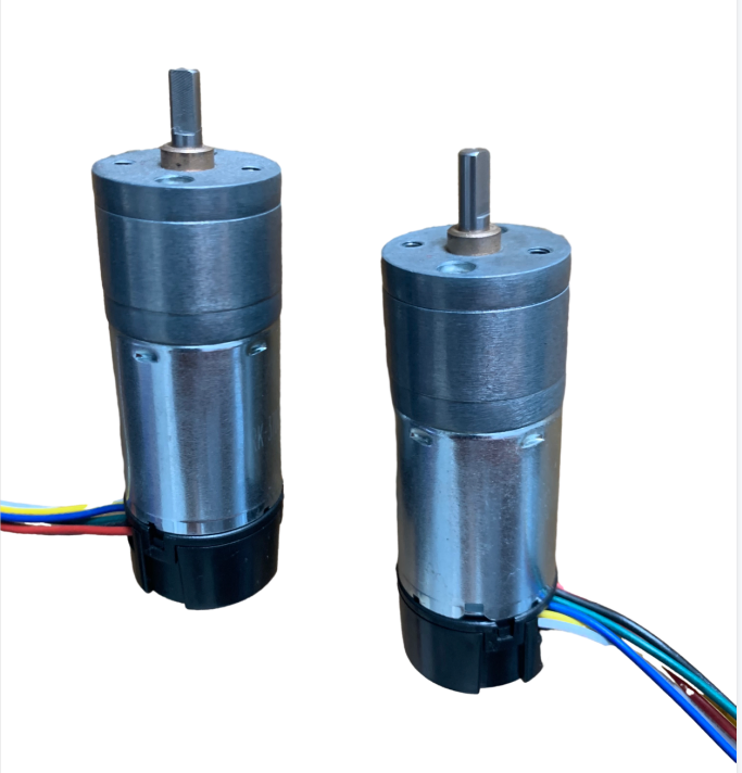 25mm Spur Gear Motor 48CPR Encoder 25D Gearbox 24V Geared Motor