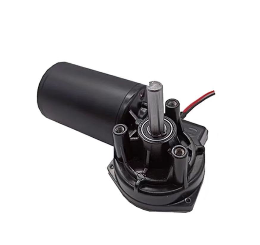 Customizable D63 Industrial DC Reduction Motor Worm Gear Speed-Regulating System Permanent Magnet Construction Brush Commutation