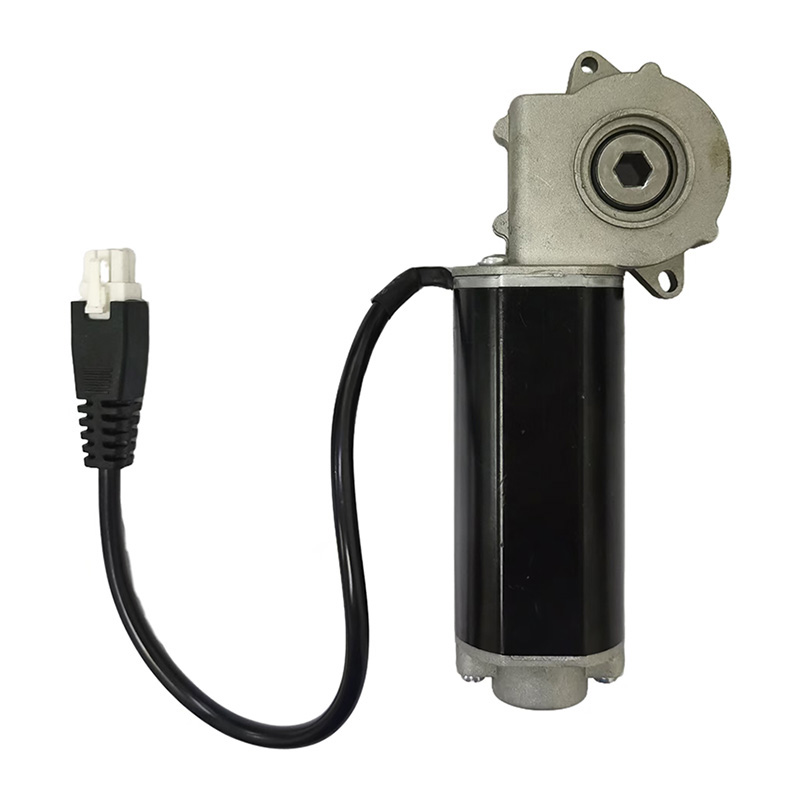 Adjustable Desk Micro Low-Electric Worm Gear Motor Permanent Magnet Construction With Brush Commutation
