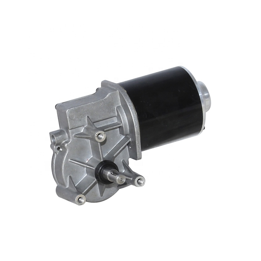 90ZYT-102WJ 12V/24V 350W Keyway Shaft Bronze Gear PM DC Worm Gear Motor for Electric Bicycle Fan &amp; Home Appliance
