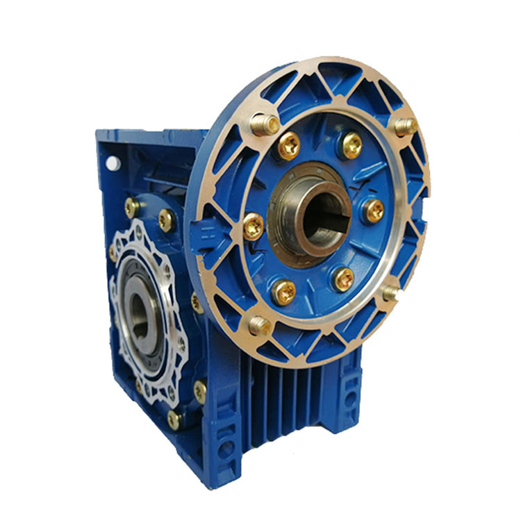 NMRV063 Ratio 30 Single Output Shaft Worm Gear Reducer Electric Motor 50 Gearboxes Aluminum Casing Flange Mounted Machinery