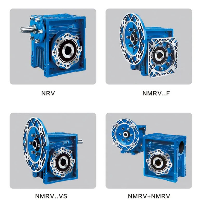 0.5HP 0.37KW 4P 1440RPM 3Phase NMRV50 1:30 Worm Reducer Three Phase AC Asynchronous Gear Motor