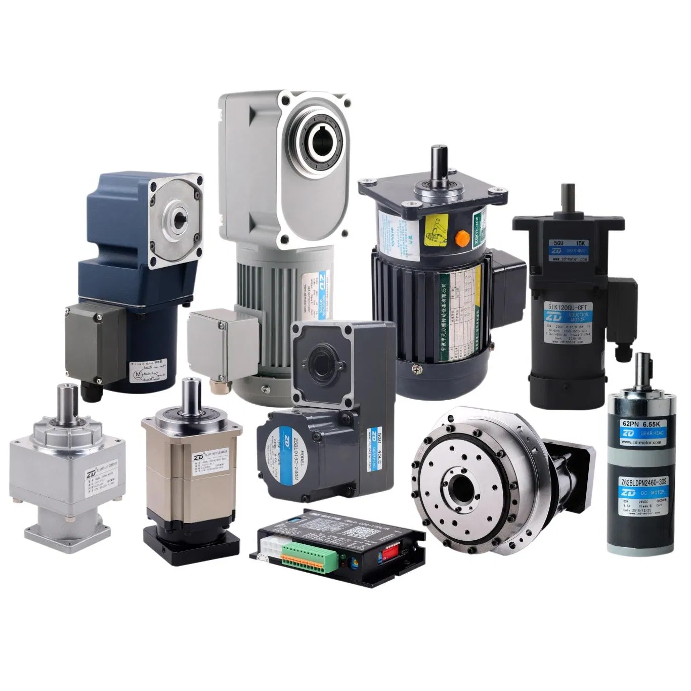 ZD High Performance High Quality Electric AC/DC Brush Or Brushless Gear Motor Planetary Gearbox Manufacture For Automation Solutions