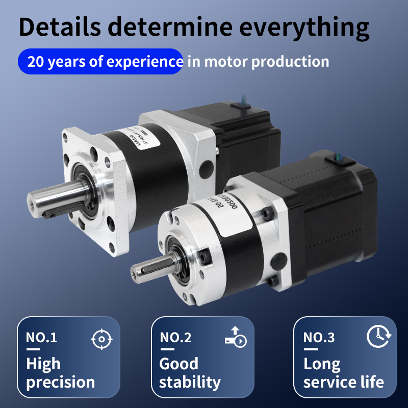 Nema17 Nema23 Planetary Gear Stepper Motor Gearbox Motor Ratio 1:4 1:5 1:10 1:20 1:50 1:100 High Torque