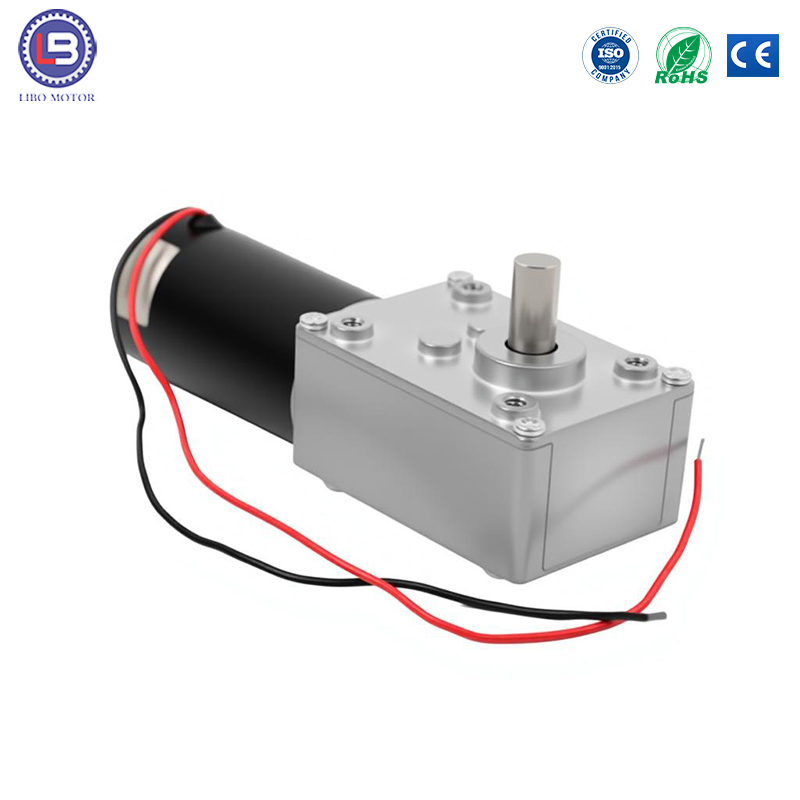 12V/24V DC Worm Gear Brushed Motor for Automation Home Appliances | Fan Use | Stable Precision Drip-proof | Factory