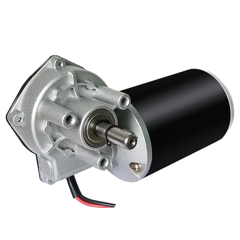 Derry 24V DC Worm Gear Motor High Quality Permanent Magnet Construction Brush Commutation Explosion-Proof for Golf Trolleys