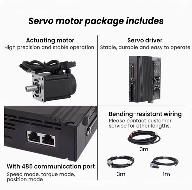 400W 750w 800w 1kw 1.5kw 2kw 2.3kw 3.8kw 8kw 11kw 15kw 25kw 12v 24v 110v 220v 380V Spindle Dc Ac Servo Motor With Brake Drive
