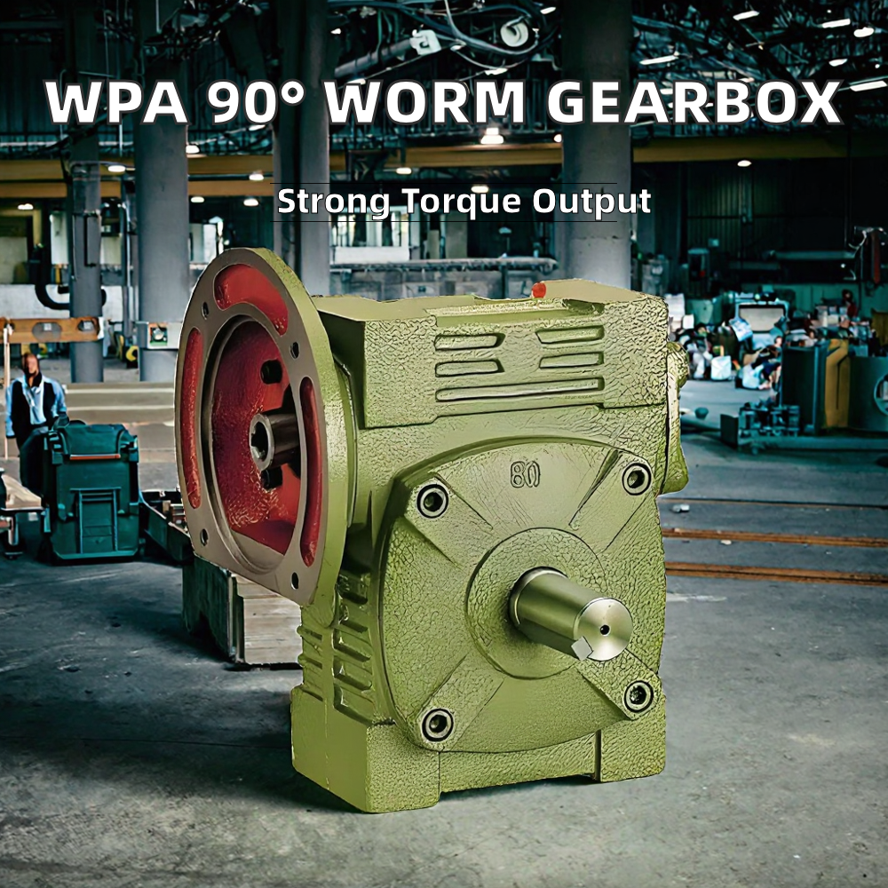 WPA Series 135/155/175 Variable Ratio Speed Reducer 90 Degree Right Angle Worm Drive Gearbox 3 Phase Motor Custom ODM Support
