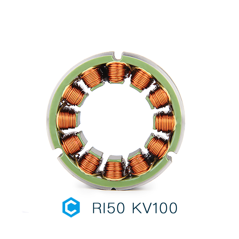 CubeMars RI50 KV100 Frameless Motor High Torque Inrunner Brushless DC Motor for Robot Joint Cobot Arm Exoskeleton Parts