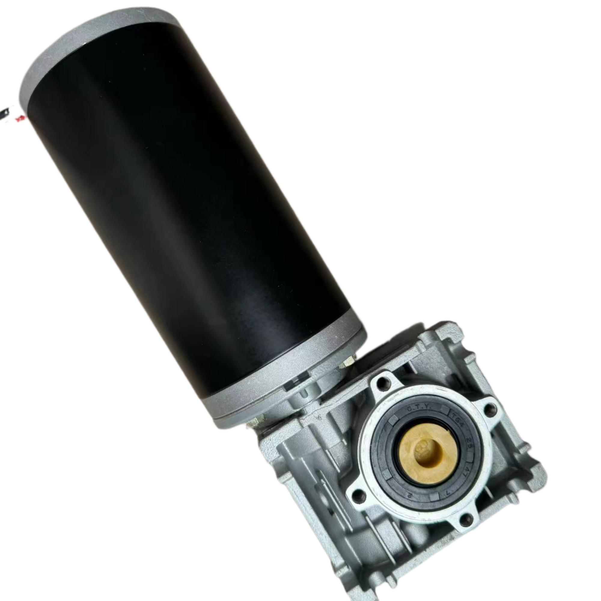 High Torque Brushed or Brushless Dc Worm Gear Motor 24v 12v 36v 48v With NMRV Right Angle Gearbox 50w 100w 200w 300w 350w 500w