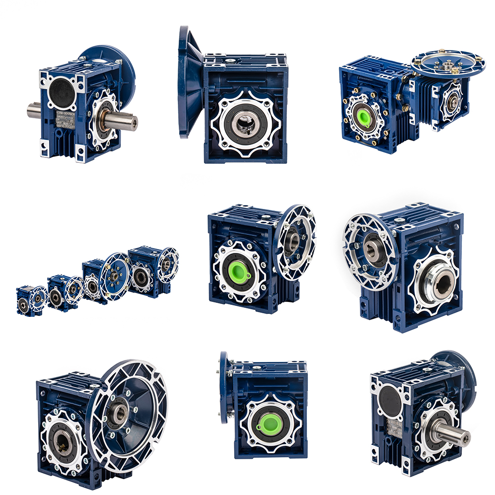 High Efficiency NMRV025 NMRV030 NMRV040 NMRV050 NMRV063 NMRV075 NMRV090 AC 220V 380V Gear Motor Self Locking Worm Motoreductor