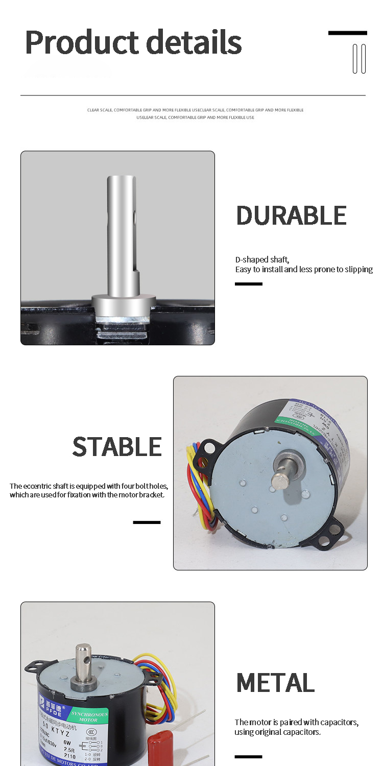 50KTYZ AC 220V 6-10w Permanent Magnet Synchronous Motor