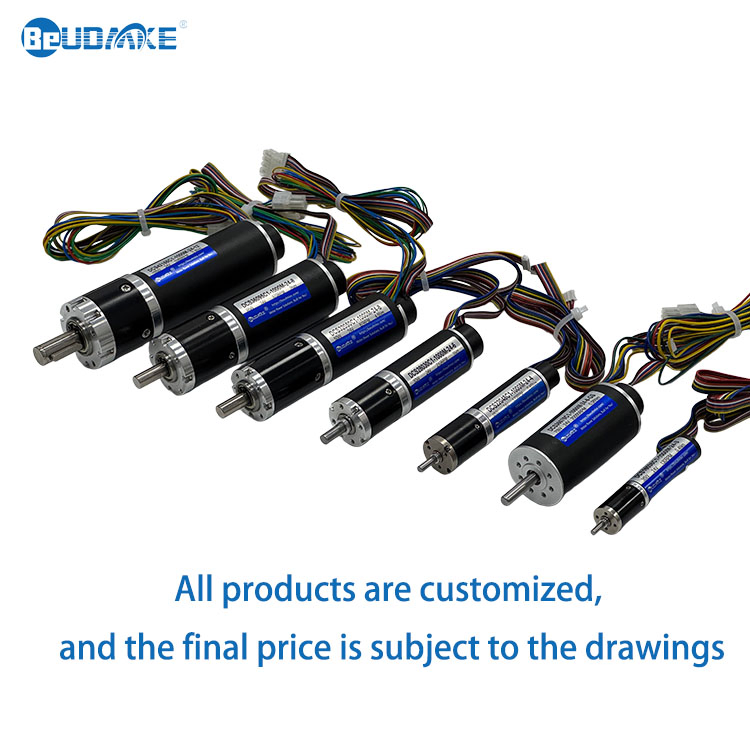 Beudmke Custom High or Low Speed 30W 50W 70W 155W 24V Servo Motor Micro Coreless DC Motor