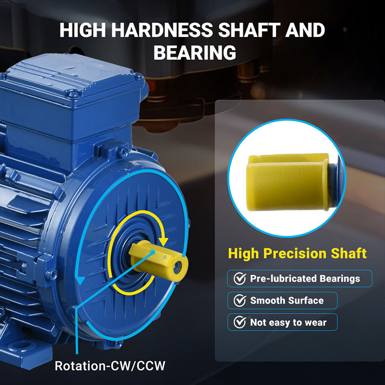 High Performance 4KW PMSM Motor Energy Saving Constant Speed 750/1000/1500/3000RPM Permanent Magnet Rotor For General Industry