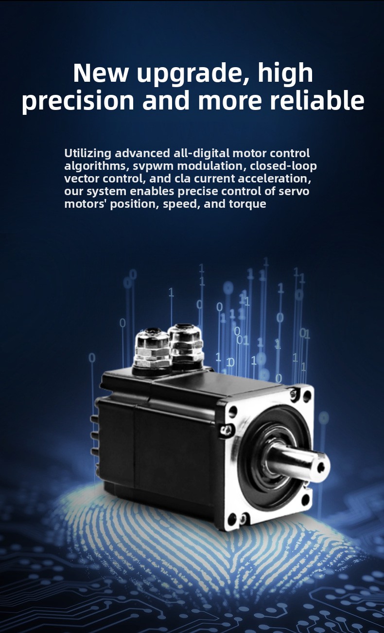 Servo Motor 40~400W Pulse/485/CAN IP67 3000 RPM 40mm Frame 0.13-2Nm Torque for Robots