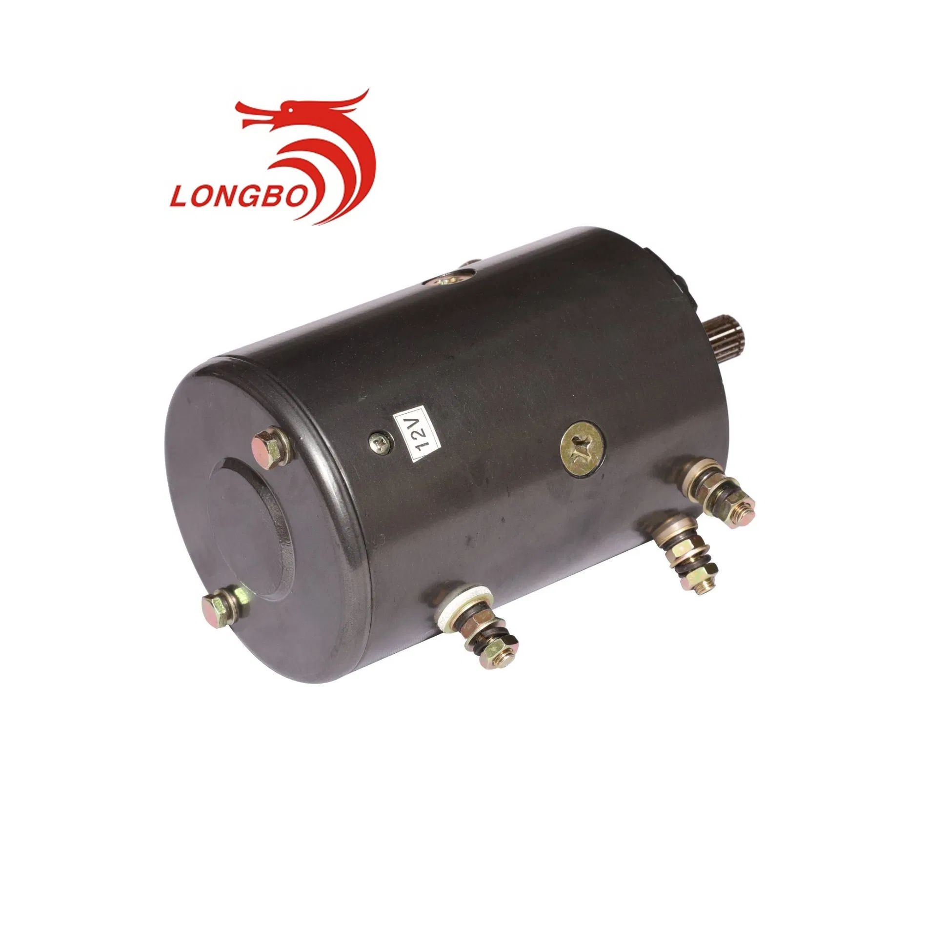 High-Efficiency CE Certified 12V Series Wound DC Motor with 20 Spline Shaft