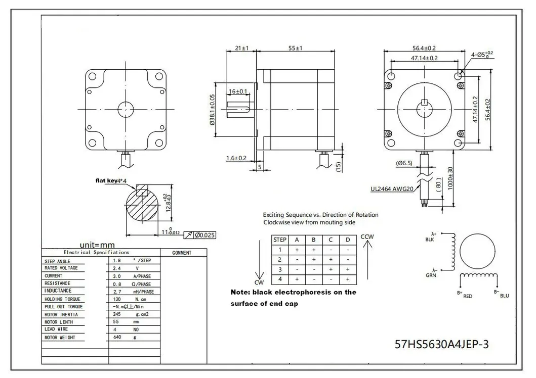 Stepper Motor Drawing