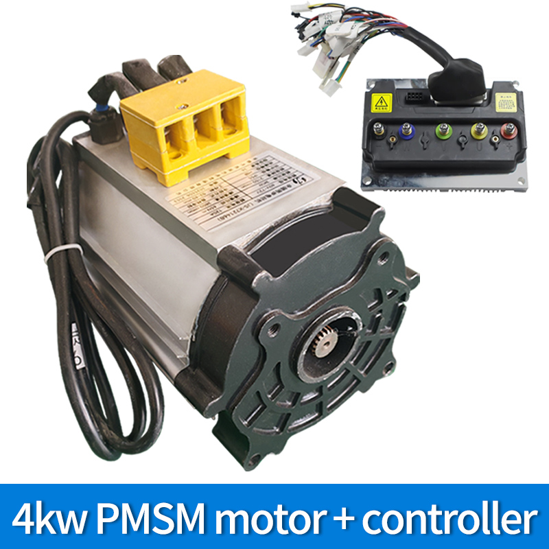 4Kw Pmsm Motor and Controller High-power and High-torque Permanent Magnet Synchronous Motor for Electric Tricycle 4 Wheel Trucks