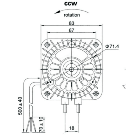 AC /DC Brushless Electric Shaded Pole Motor