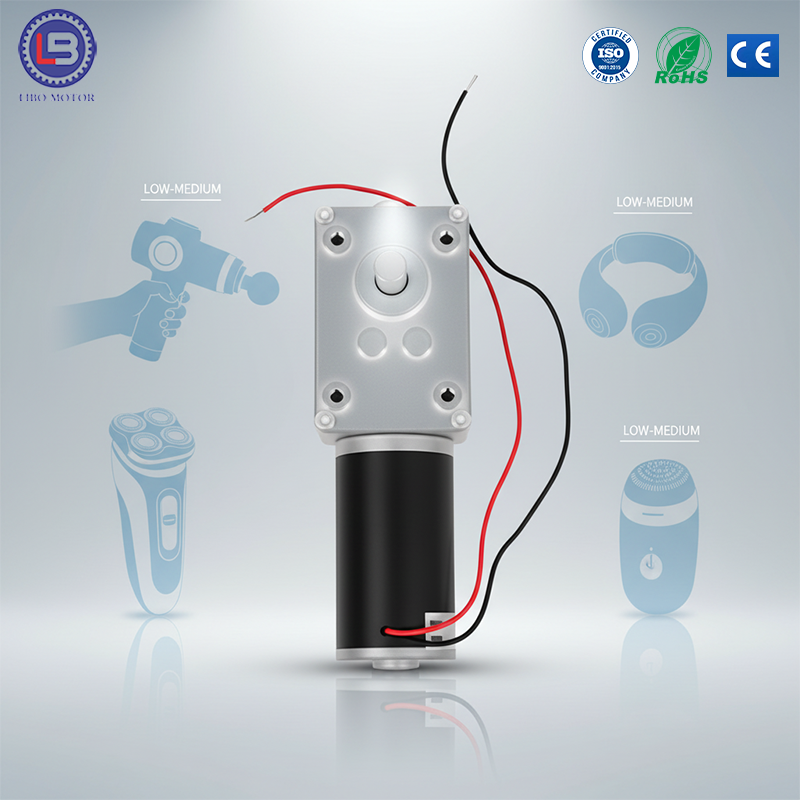 12V/24V DC Worm Gear Brushed Motor for Automation Home Appliances | Fan Use | Stable Precision Drip-proof | Factory