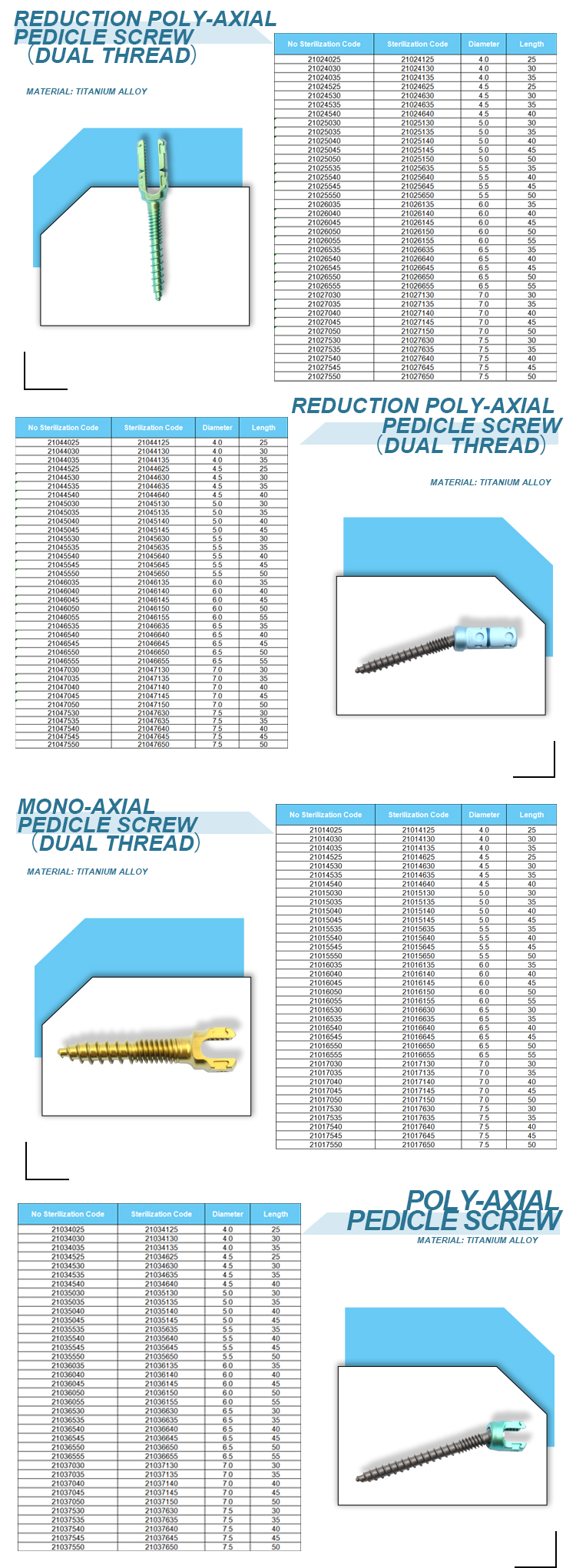 Posterior Spinal Internal Fixation System Product Detail 3