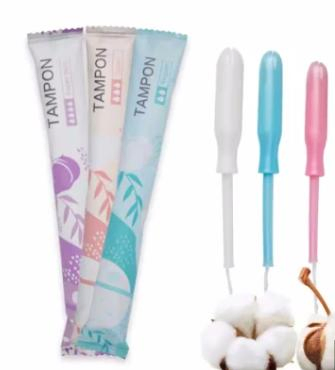 Tampones orgánicos biodegradables de algodón digital/aplicador para mujeres