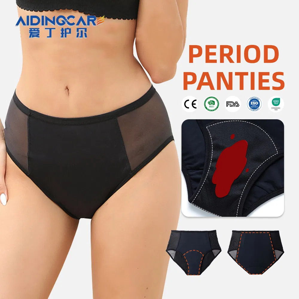 Mujeres al por mayor Higiene transpirable ropa de vestir menstrual