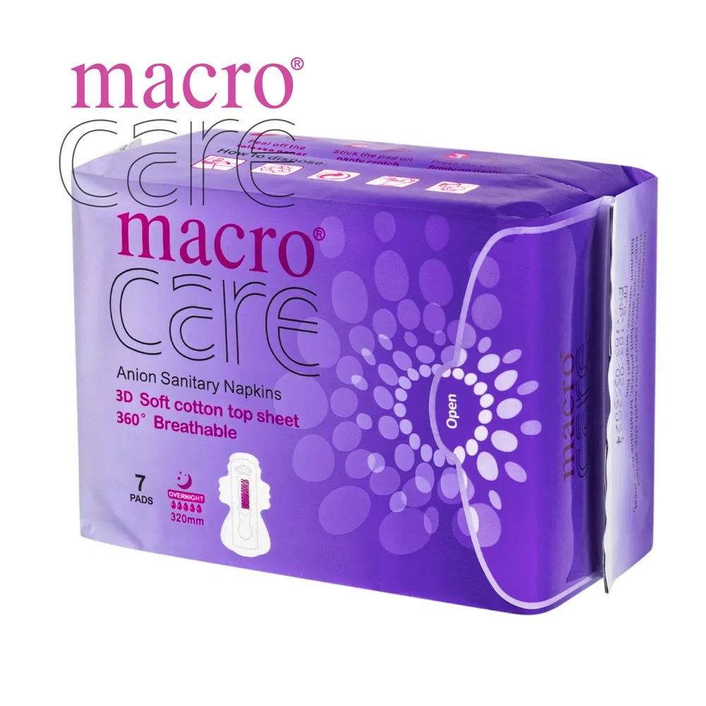 Toallas sanitarias de algodón orgánico para mujeres