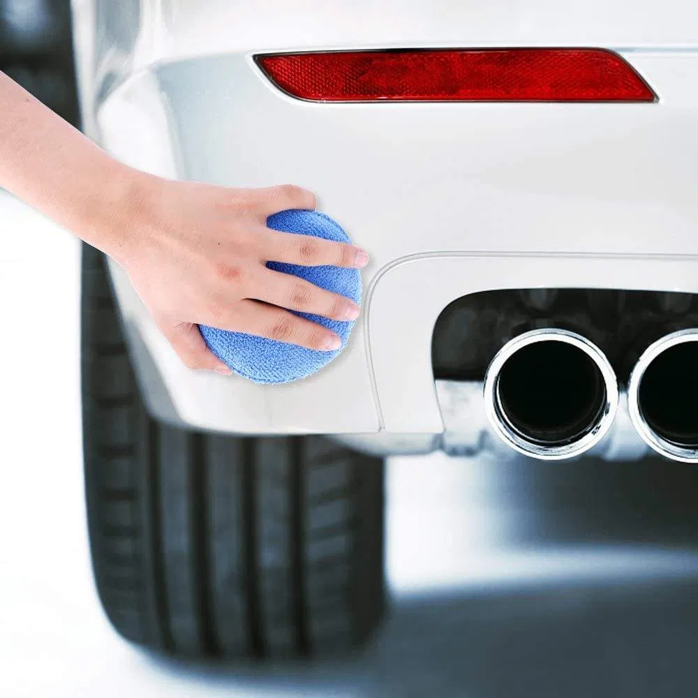 5" Almohadilla de Aplicación de Cera para Automóviles con Pocket para los Dedos para Aplicar Cera en el Automóvil