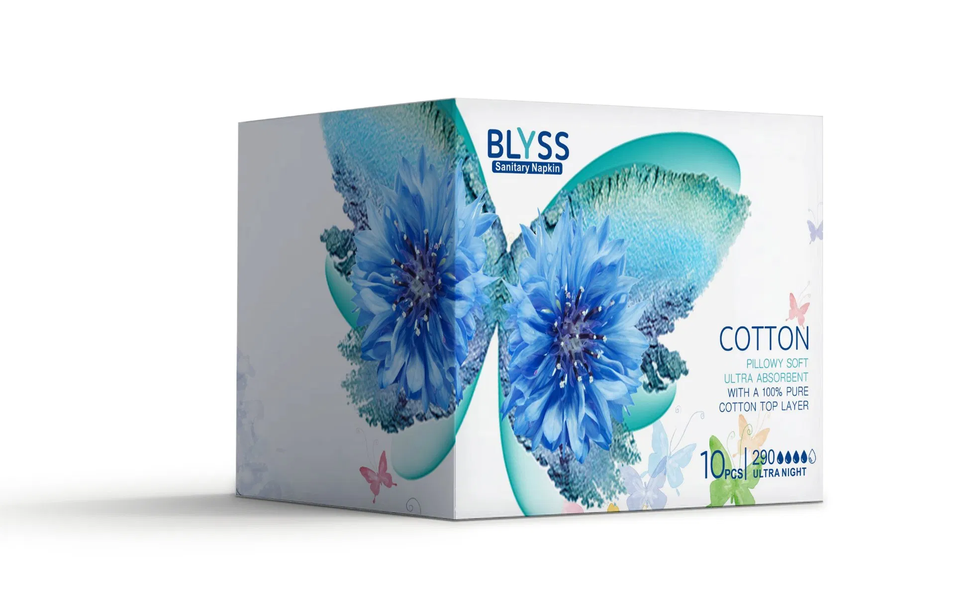 Compresas menstruales biodegradables desechables de algodón orgánico natural