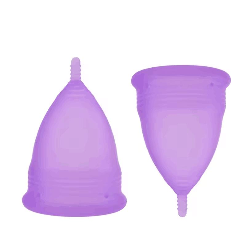 Copa menstrual de silicona médica transparente