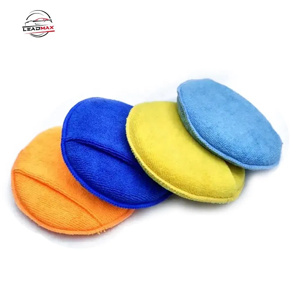 Paños de aplicación de cera de microfibra suave al por mayor para el cuidado y mantenimiento del automóvil