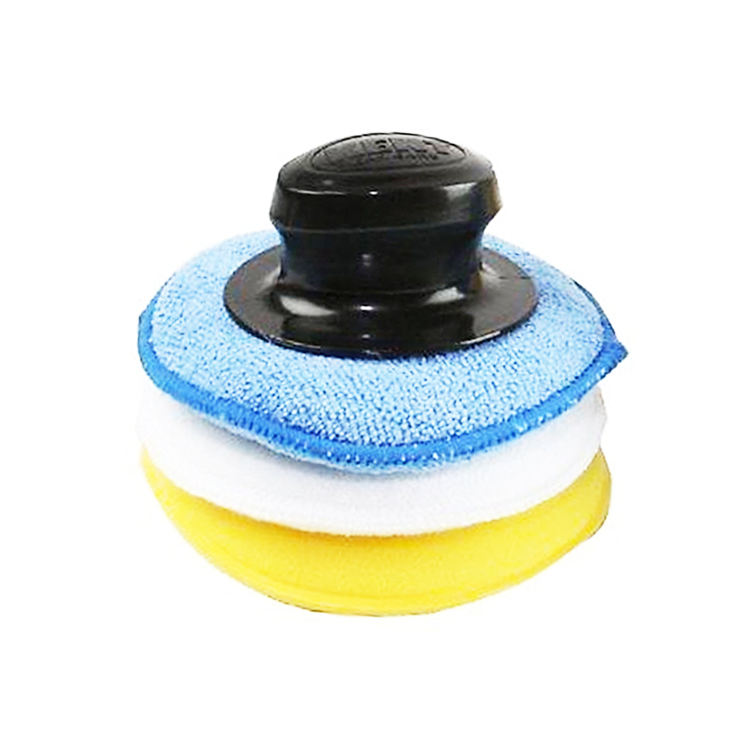 Esponja de espuma de microfibra suave para pulido de automóviles, almohadilla aplicadora de cera