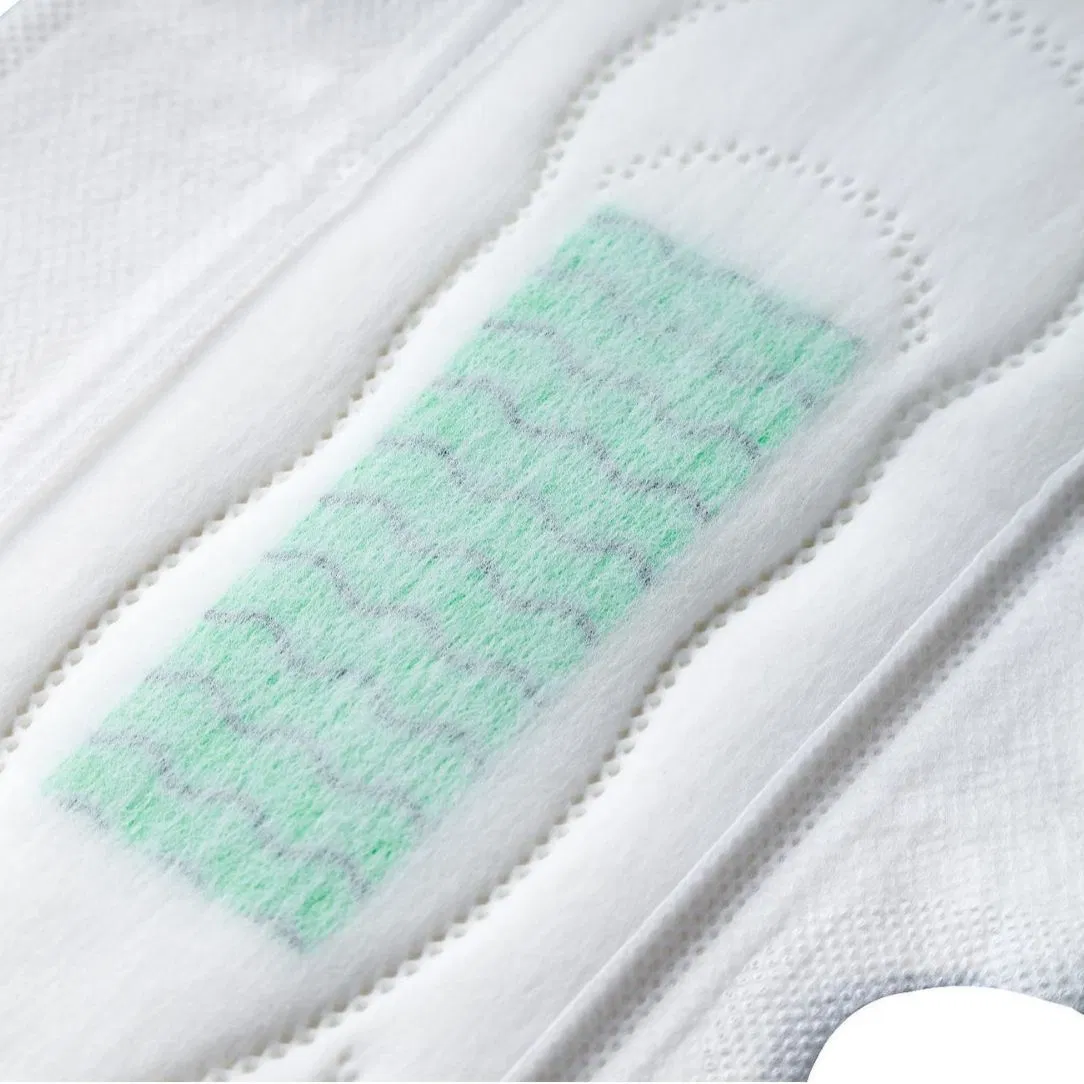 Precio Mayorista 100% Algodón Orgánico 320pads Compresas Menstruales Biodegradables de Noche OEM para Mujeres