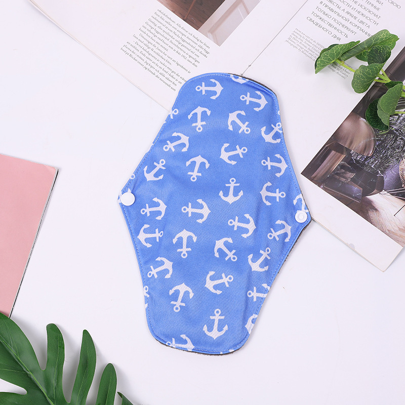 Toalla sanitaria de algodón orgánico reutilizable personalizada para mujeres